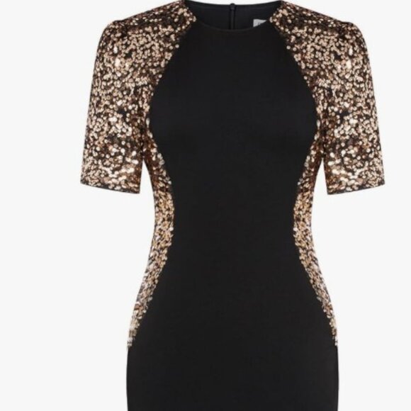 Grace Karin Black & Gold Sequin Cocktail Dress | Size S | NWT - Picture 7 of 8